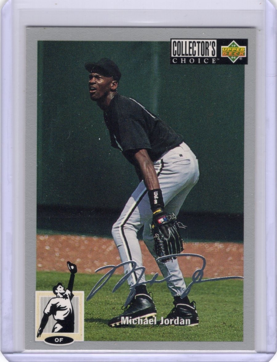 1994-95 Upper Deck Collector's Choice - Michael Jordan #23 Silver Foil Signature