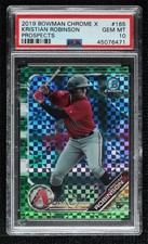 2019 Bowman Chrome X Prospects 8/31 Kristian Robinson #BCP-165 PSA 10 GEM MT 3nn