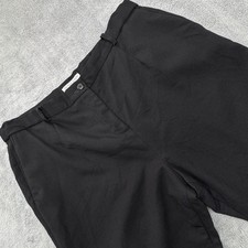 Pendleton Pants Womens 16 Petites Black Dress Twill Lined Pockets Made In USA