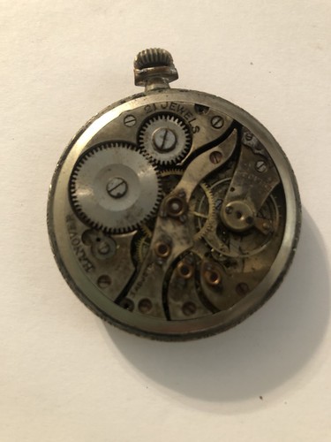 Antique Rolled Gold Hanover Pocket Watch For Parts Or Repair Swiss 21 Jewel - Picture 2 of 4