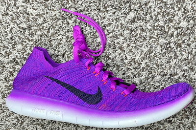 Nike Free RN Flyknit Pink MULTICOLOR womens Sz 7us NEW  831070 501