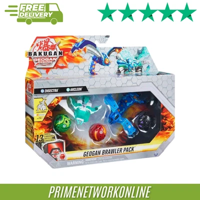 SPIN MASTER Bakugan 5 Figure Geogan Brawler Pack – Season 3 Geogan Rising 100% ORIGINAL ⭐⭐⭐⭐