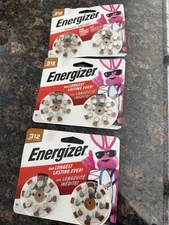 Brand New ENERGIZER 312 AZ312DP24 48PC HEARING AID BATTERIES