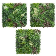 40" x 40" Artificial Faux Plant Fence Panel Wall Decor Grass for House Office