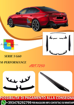  ART.7250 Bodykit Passend Für BMW 5er G60 M-Performance Schwarz Hochglanz 