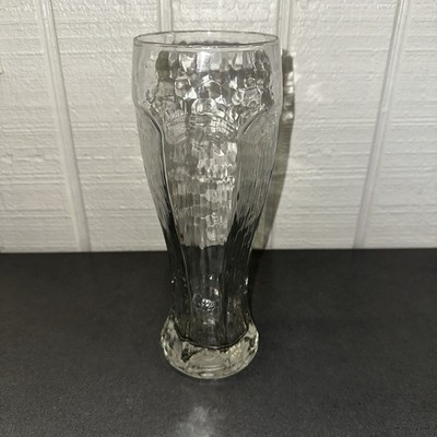 Vintage Libbey Giant 9 1/2  Beer Chivalry Hammered Exterior Glass EUC