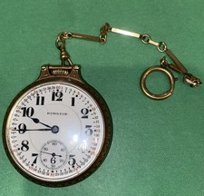 Hamilton 922 Railroad 21 Jewel 10k GF pocket Watch double Roller WORKS