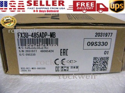 FX3U-485ADP-MB NEW MITSUBISHI PLC PROGRAMMABLE CONTERLLER MODULE US Free TAX