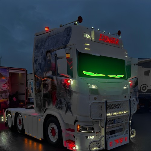 Truck-Specific Devil's Eye LED-Screen Truck Eye Light Dynamic APP-DIY 120-150cm - Picture 5 of 21