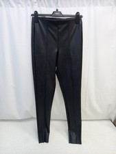 ❤️ F&F Black Faux Leather Style Pull On Jeggings Trousers Size 10 BNWT