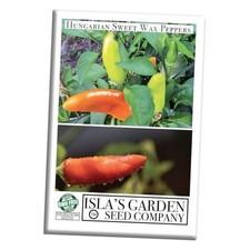 Hungarian Sweet Wax Pepper Seeds (Capsicum annuum) – 100+ Heirloom Non-GMO 