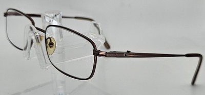 Reality 3718 Eyeglasses Metal Square 53-17-145 Copper Bronze Like Brown Women E3