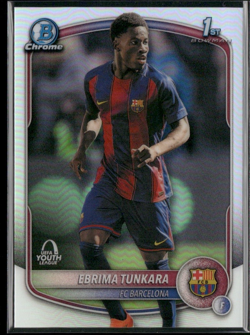 2025-26 Topps Chrome #BU-ET Ebrima Tunkara Bowman UEFA Youth League FC Barcelona