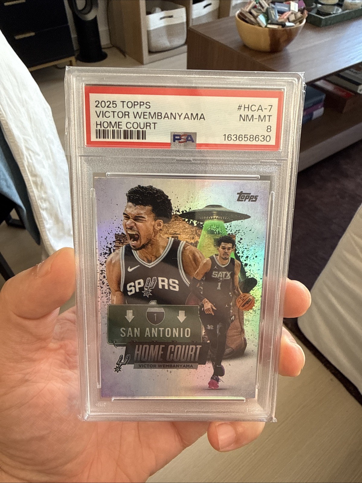 2025-26 Topps - Home Court Victor Wembanyama #HCA-7 PSA 8
