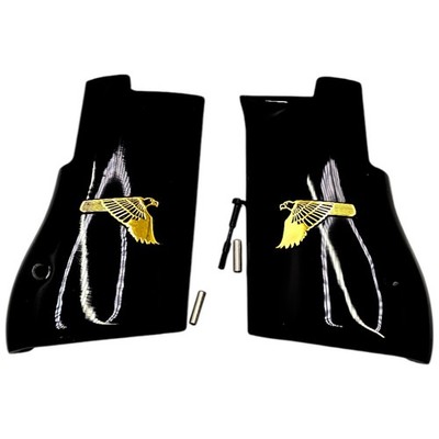 Luxury Desert Eagle Mark XIX Grips 50AE 44 MAG 24K Gold Inlay Mirror Finish