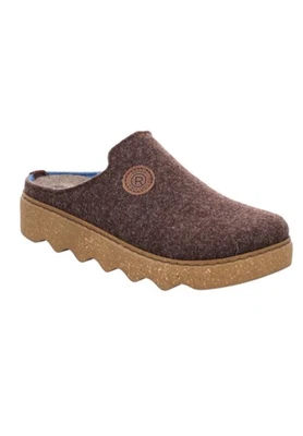 Rohde FOGGIA-D Clogs Damen Hausschuhe Pantolette Filz 6122 72 braun