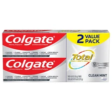 Colgate Total Clean Mint Toothpaste 2 Pack Whitening Sensitivity Relief 9.6 Oz