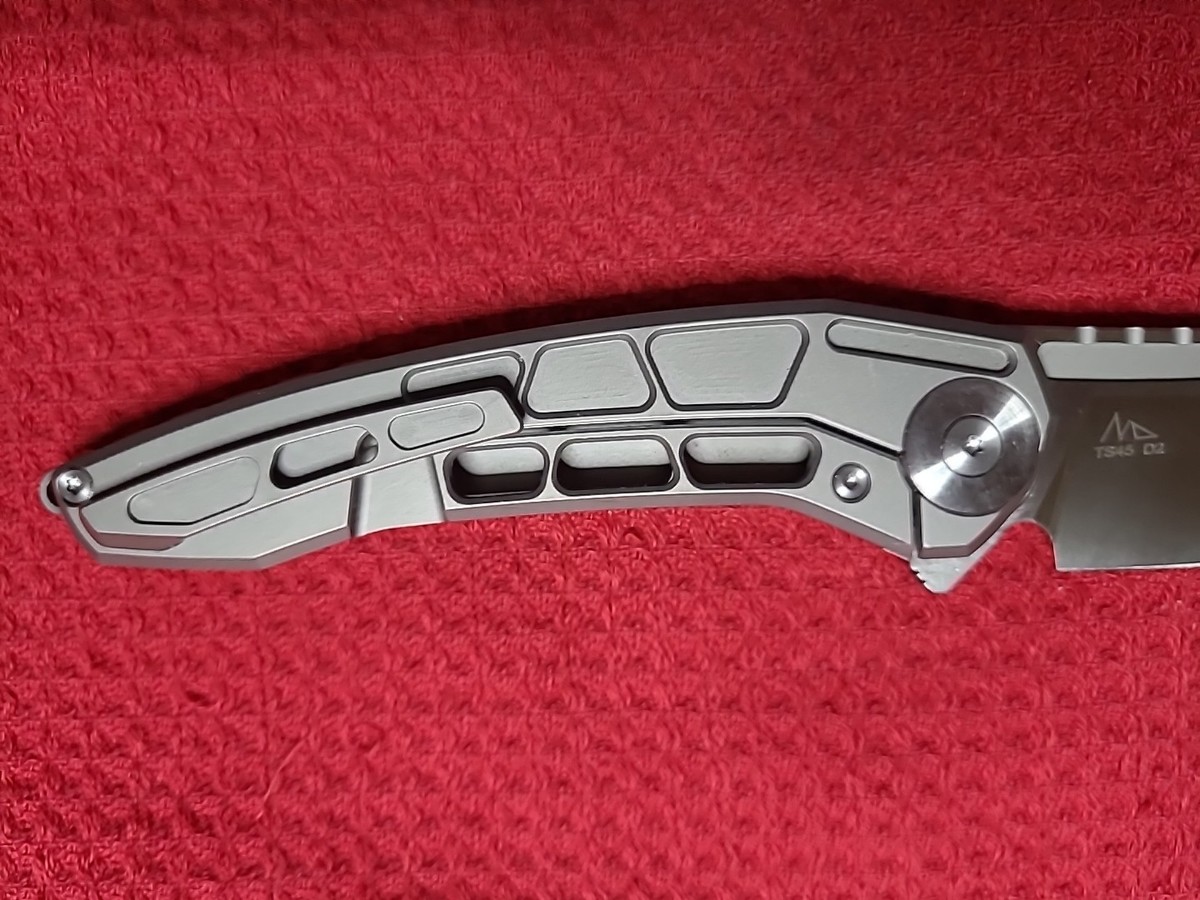 Two Suns Folding Gray Titanium Handle TS45 D2 | eBay