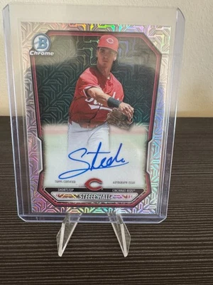 2026 Bowman Chrome Mojo - Steele Hall #BMA-SHA Chrome Prospect Auto Refractor - Bild 1 von 4