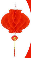 30 Chinese Round Hanging Red Paper Lanterns Decorations - NEW
