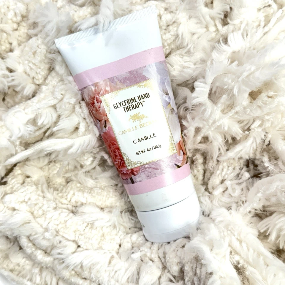 Crema de terapia de manos con glicerina Camille Beckman 6 oz - aroma exclusivo Camille nueva Foto 3 de 3