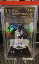 2022 Panini Prizm Draft Picks Brilliance Chandler Simpson Auto FCG 9.5