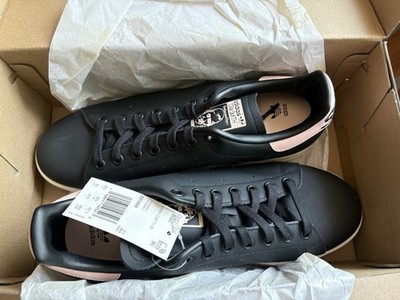 Adidas Stan Smith Leather Sneakers - W 10, Core Black/Icey Pink/Cloud White