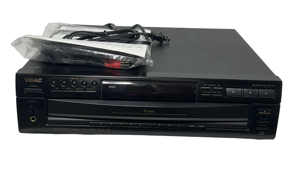 Teac PD-D2500 Compact 5 Disc Carousel Changer CD Compact Disc Player - Image 2 of 4