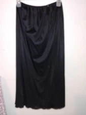 Vanity Fair Half Slip Long Length  Sz Small Lace Trim