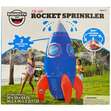 BigMouth 7' Outdoor Giant Rocket Sprinkler, Blue