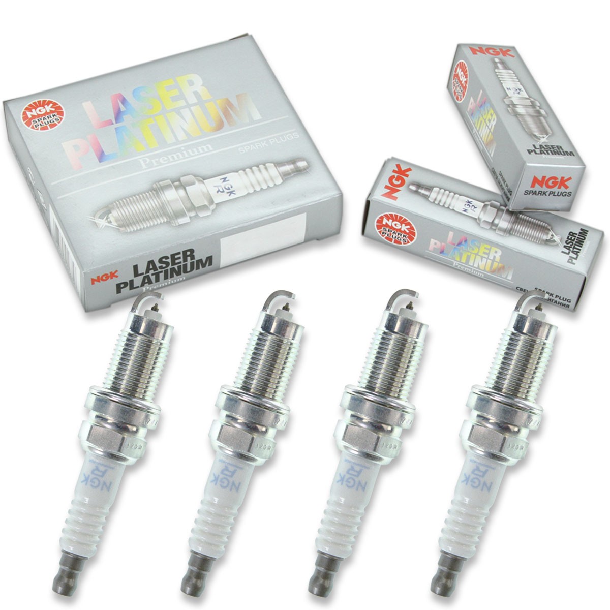 4 pcs NGK Laser Platinum Spark Plugs for 2001-2005 Volkswagen Jetta 2.0L L4 io