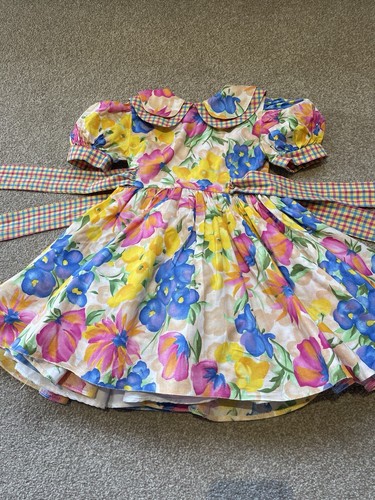 🌸TODDLER GIRLS SARAH LOUISE ROMANY FLORAL PARTY DRESS UNDERSKIRT AGED 2 YEARS🌸 - Picture 2 of 4