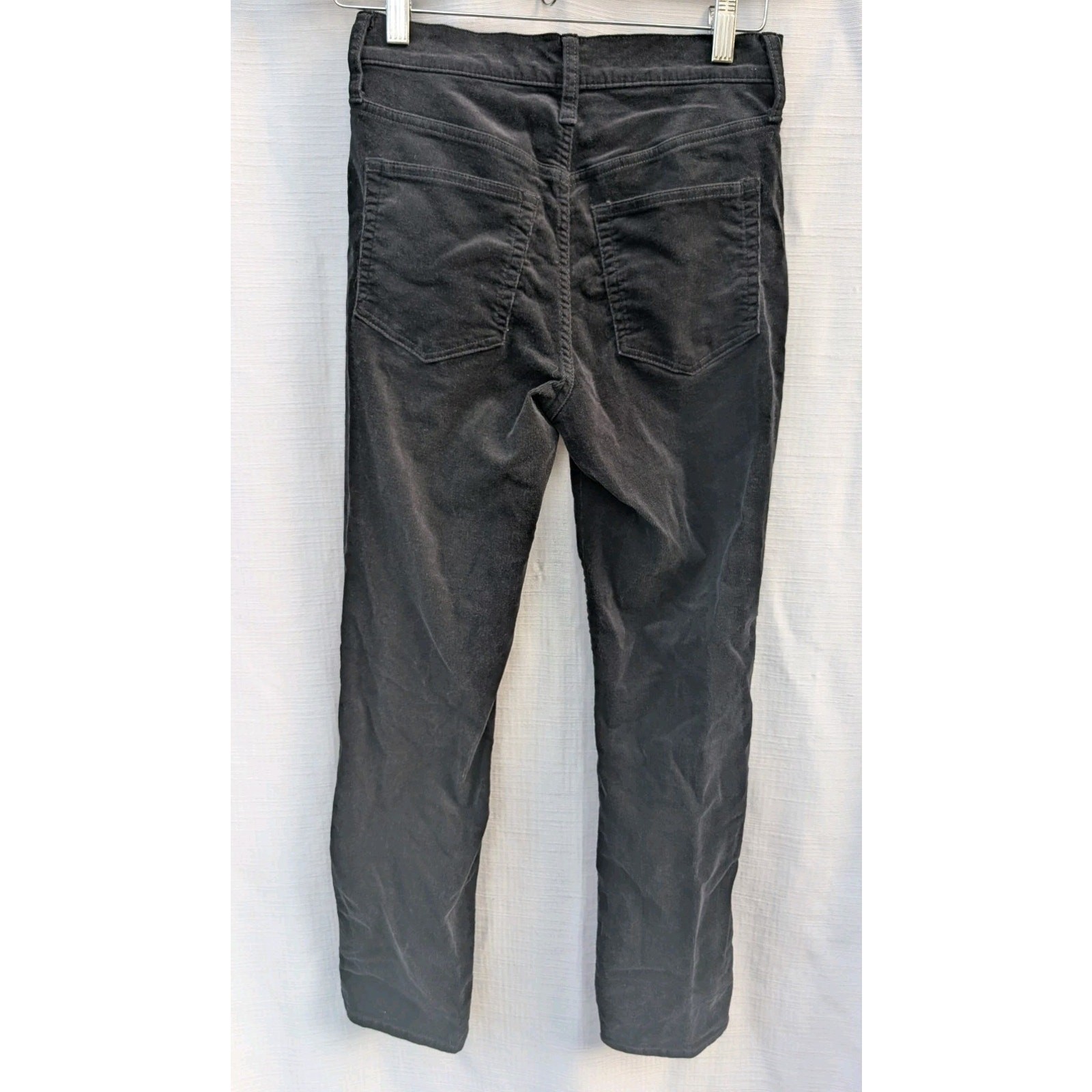 J Crew Women's Corduroy Full Length Essential Straight Leg Pants Sz 25 Black thumbnail 4