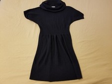 Womens Ann Taylor Wool Dress M Medium Cotton Black
