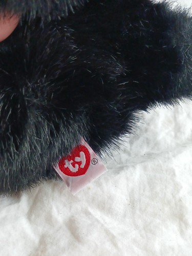 Vintage 2003 TY Classic Panda Bär Baby Xio Lin schwarz weiß Stofftier Plüschtier 14 Zoll - Bild 10 von 12