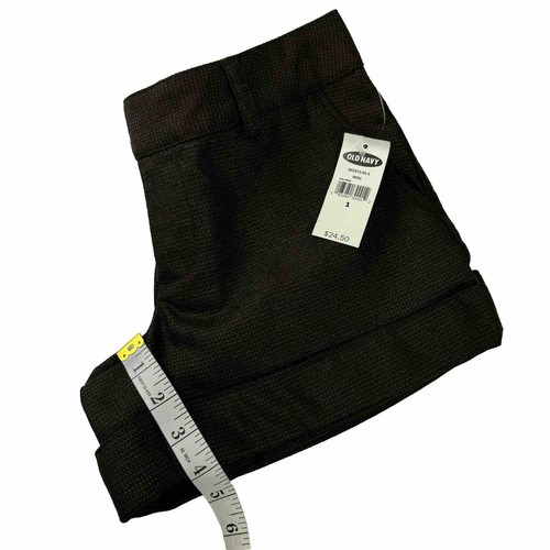 Old Navy Brown Shorts Wool Blend Trouser Dressy Size 1 Roll Cuff NWT - Picture 9 of 10