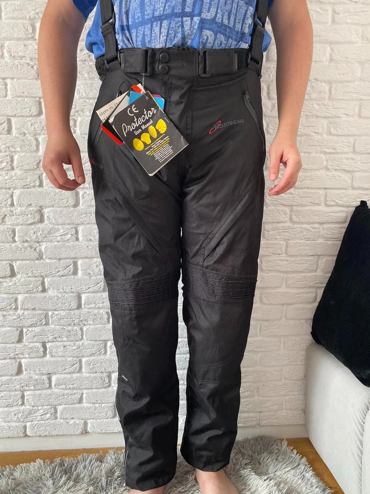 Motowear Passion Of Riding  Black  Motorcycle Riding Pants Men's Size XL Foto 2 de 4