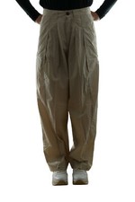 Closed Ivo Womens Balloon Pant Trousers W25 Beige Tan Wide Leg Pleated Waist New