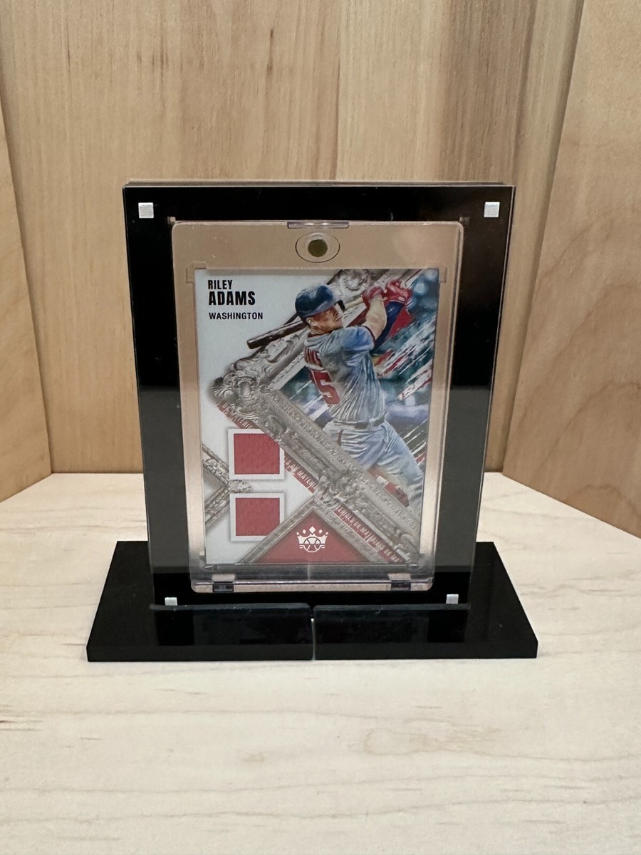 baseball card display case single card One Touch Baseball MLB Magnetic Card Heavy Duty Acrylic Display Case W/  Stand