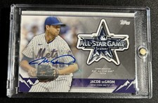 2021 Topps Update All-Star Game Manufactured Sleeve Patch Auto Jacob deGrom /10