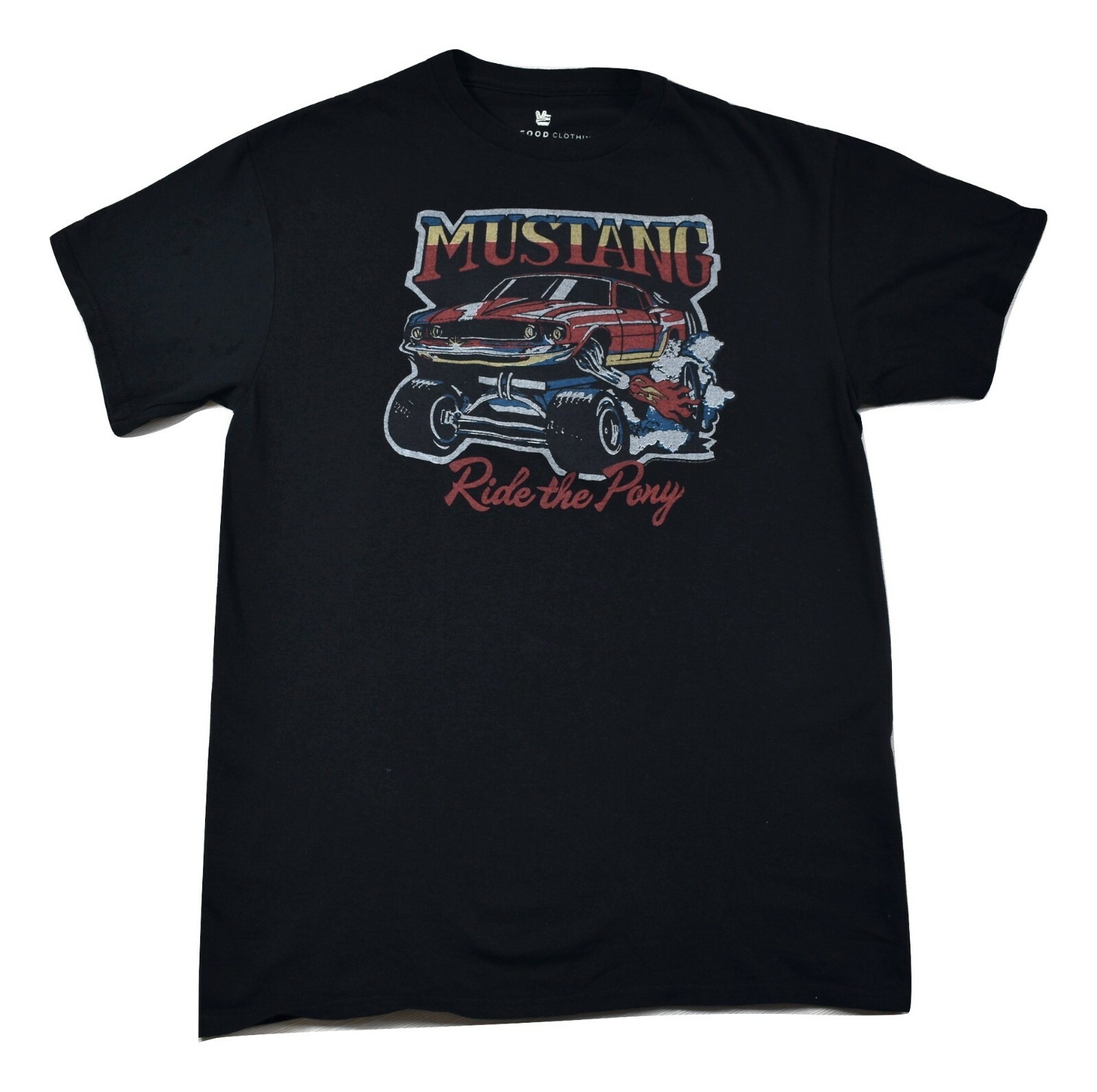 Junk Food Mens Mustang Ride The Pony Tee Shirt New S