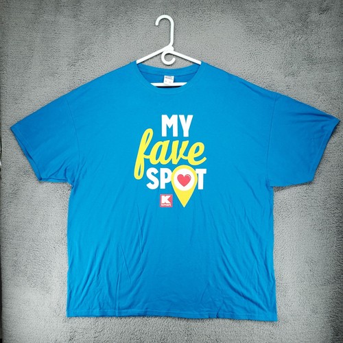 KMART 2008 Official Rare "My Fave Spot" Employee Staff T-Shirt Mens 3XL Blue