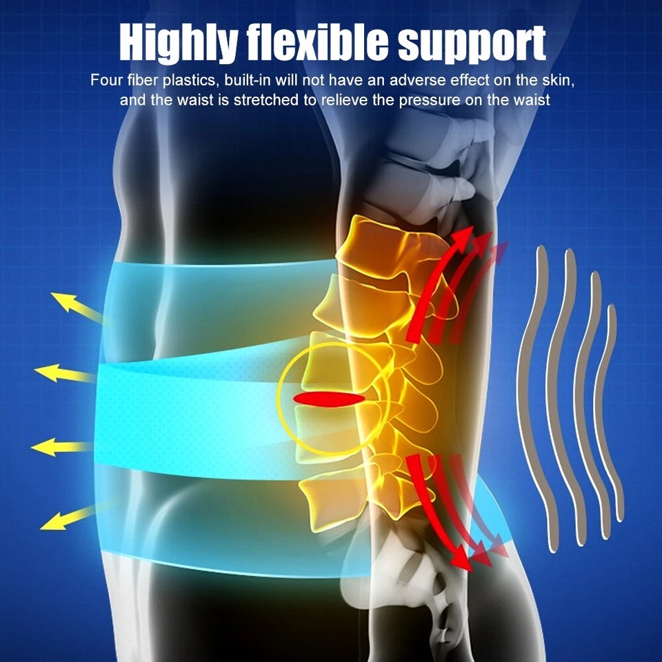Ceinture Lombaire de maintien pour bas du dos Soulagement des douleurs dorsales - Photo 2/4