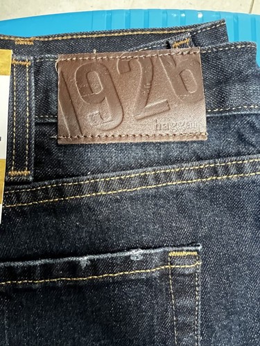 Haggar Mens Straight Fit Jeans 1926 Originals Denim Dark Wash Blue Size 42 X 30 - Picture 3 of 8