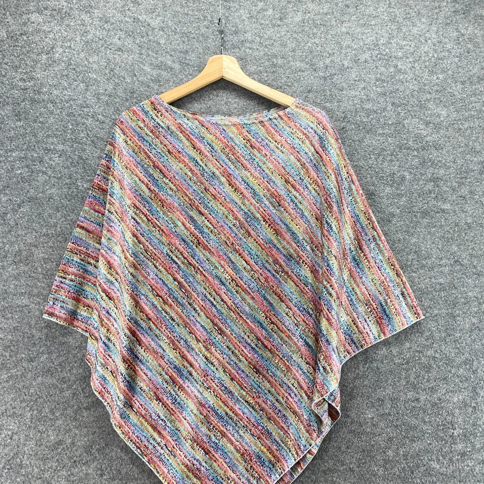 Suéter Pullover Coldwater Creek Mujer S Pequeño Azul Rayas Manga 3/4 Informal Foto 3 de 4