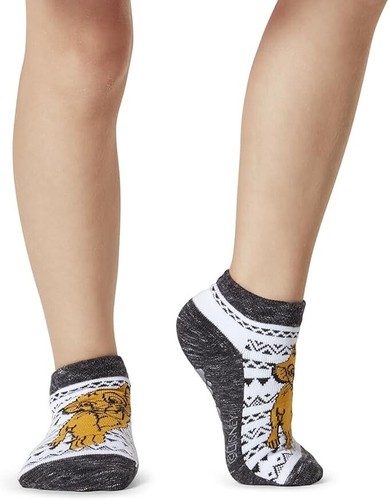 DISNEY LION KING CHILD'S GRIP SOCKS-2 PAIRS-White/Black/Gold Ages 4-6 Med - Picture 2 of 4