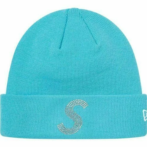 Sarcelle logo Supreme x New Era x Swarovski S