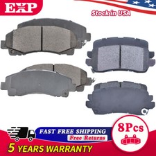 Front & Rear Ceramic Brake Pads w/ Hardware Kit for 2015 - 2019 2020 Acura TLX