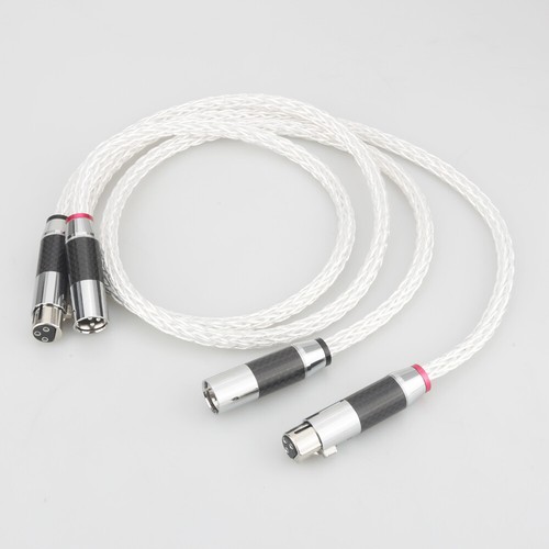 Cable de audio de interconexión recubierto plateado HIFI 8AG OCC cable XLR equilibrado - Imagen 12 de 26