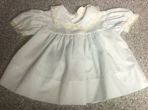 pastel blue flower girl dress